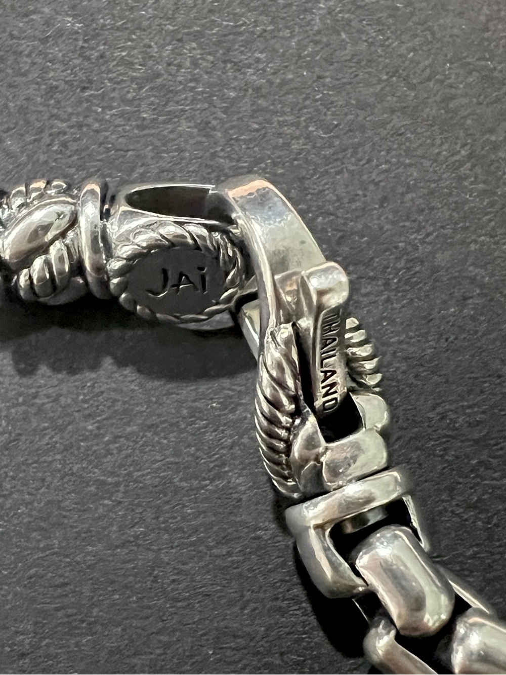 JAI 925 Sterling John Hardy Bix Chain Bracelet | 5mm | 25g | 8in - Picture 4 of 7